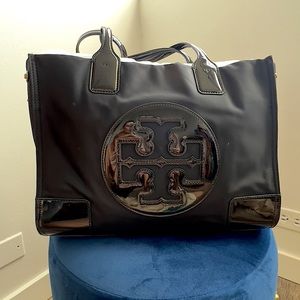 Tory Burch Nylon Black small tote bag like New